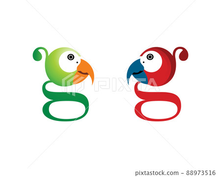 Parrot Bird Monogram Letter G Sign Parrot Bird Monogram Letter G Sign 88973516