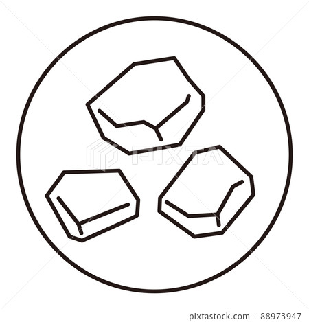 煤矢量圖標。 88973947