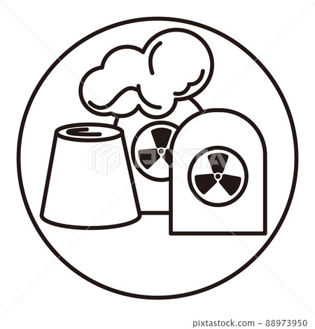 核電的矢量圖標。 88973950
