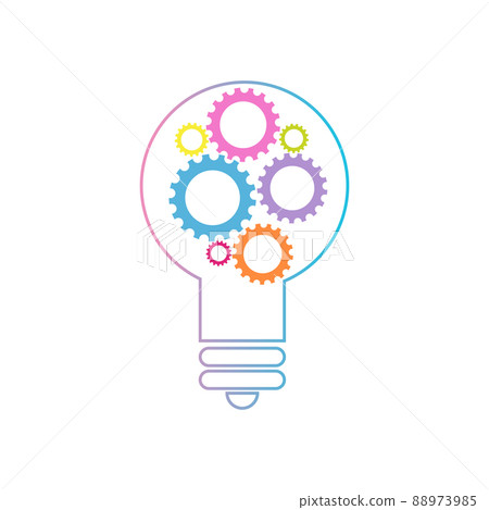 Bulb and Gear for supporting developmental health logo 88973985