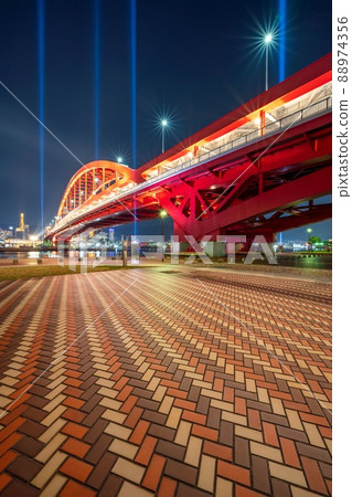 《兵庫縣》神戶大橋夜景 《兵庫縣》神戶大橋夜景 88974356