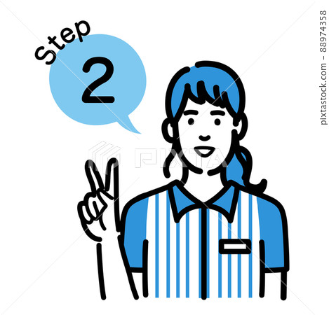 第 2 步 便利店店員的年輕女士解釋程序 第 2 步 便利店店員的年輕女士解釋程序 88974358