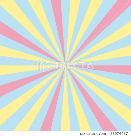 Pop multicolor radial stripe background material 88974487