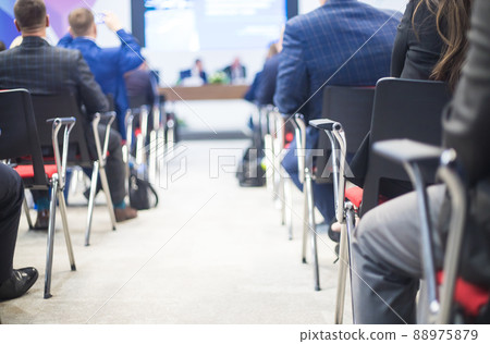 Conference Meeting Room. Business people sitting in conference hall 88975879