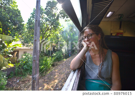 Girl in train Girl in train 88976015