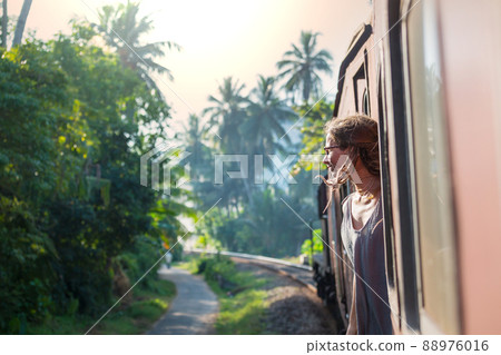 Girl in train Girl in train 88976016