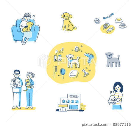 各種寵物的生活場景 各種寵物的生活場景 88977116