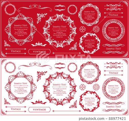 Luxury frame design. Decorative material. Design material Luxury frame design. Decorative material. Design material 88977421