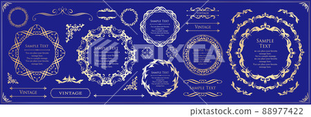 Luxury frame design. Decorative material. Design material Luxury frame design. Decorative material. Design material 88977422