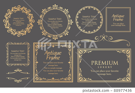 Luxury frame design. Decorative material. Design material 88977436
