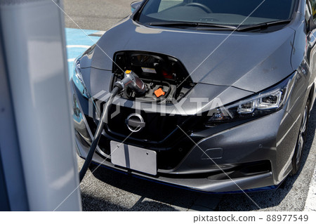 Electric vehicle EV charging eco-car SDGs Electric vehicle EV charging eco-car SDGs 88977549