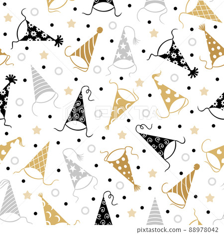Birthday caps pattern seamless 88978042