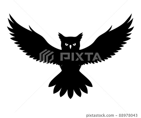 Owl silhouette icon Owl silhouette icon 88978043
