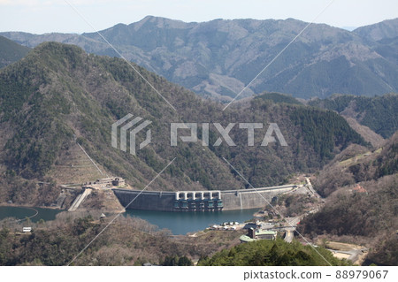 Spring Nukui Dam and Lake Ryuhime Spring Nukui Dam and Lake Ryuhime 88979067