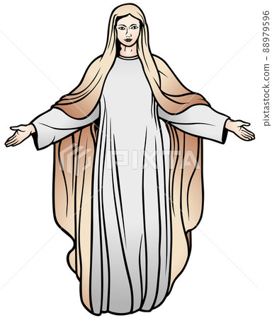 Virgin Mary Illustration Virgin Mary Illustration 88979596