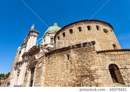 Old and New Cathedral of Santa Maria Assunta - Brescia Lombardy Italy 88979881