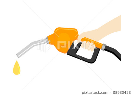 Gasoline refueling illustration image Gasoline refueling illustration image 88980438