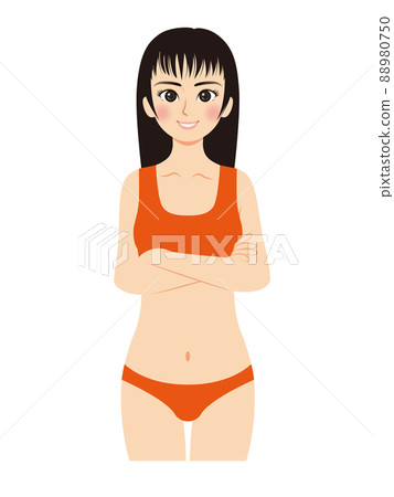 Swimsuit pose woman Swimsuit pose woman 88980750