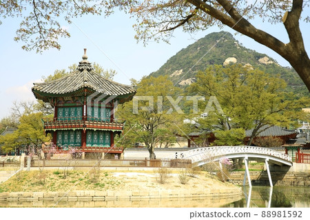 Gyeongbokgung Palace's Spring Day, World Heritage Site Gyeongbokgung Palace's Spring Day, World Heritage Site 88981592