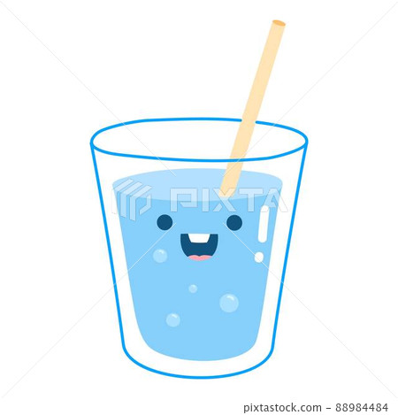 Cute water sticker jar glass. Drink more water. World of drinks earth for health, glass decanter, ice liter beverages, funny stickers poster, fitness diet, doodle cartoon neat vector illustration Cute water sticker jar glass. Drink more water. World of drinks earth for health, glass decanter, ice liter beverages, funny stickers poster, fitness diet, doodle cartoon neat vector illustration 88984484