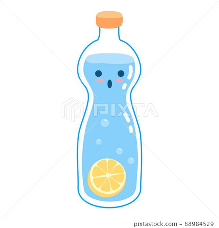 Drink more water. Cute drinking eco bottles characters, funny