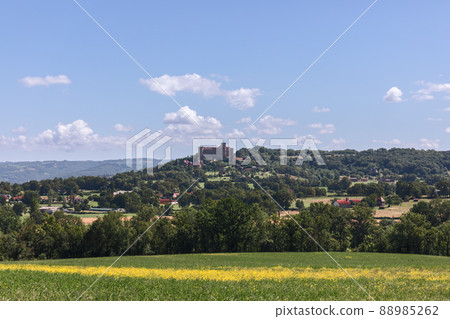 Far perspective of imposing building, summary of medieval art Far perspective of imposing building, summary of medieval art 88985262
