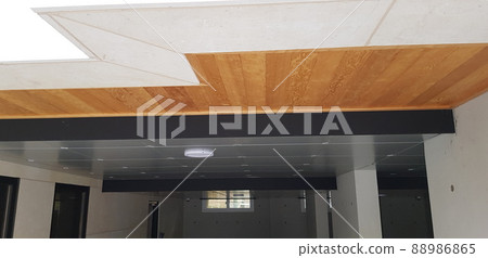 建築工地。木匠。木材。木工。室內。空間。 建築工地。木匠。木材。木工。室內。空間。 88986865