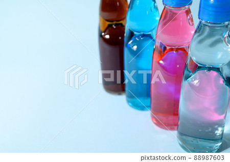 4 bottles of juice, cola cider 88987603