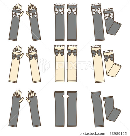 Illustration set of arm cover Illustration set of arm cover 88989125