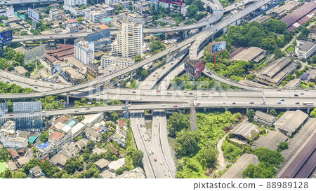 Bangkok, Thailand Junction on the Bangkok Expressway Bangkok, Thailand Junction on the Bangkok Expressway 88989128