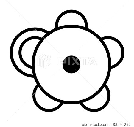Sun symbol and crop circle pattern. Sacred geometry and mandala-like symbol, probably depicting a big solar flare. Modeled on a corn circle, found at Sixpenny Handley, Dorset, England, United Kingdom. 88991232