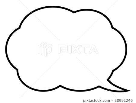 一個簡單的雲形氣泡 88991246