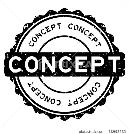 Grunge black concept word round rubber seal stamp on white background Grunge black concept word round rubber seal stamp on white background 88992283