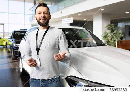 polite showroom manager of a car dealership polite showroom manager of a car dealership 88993283