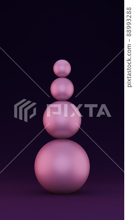 abstract pink sphere against dark background, 3d render abstract pink sphere against dark background, 3d render 88993288