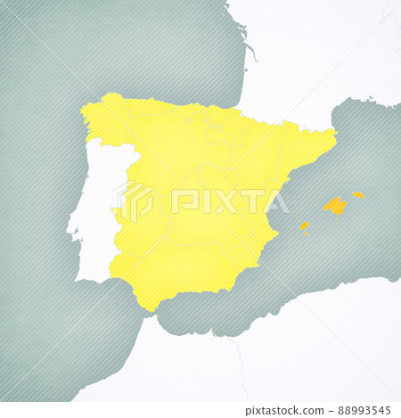 Map of Spain - Balearic Islands 88993545