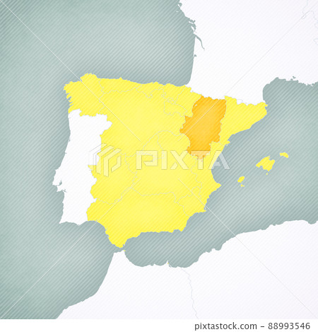 Map of Spain - Aragon Map of Spain - Aragon 88993546