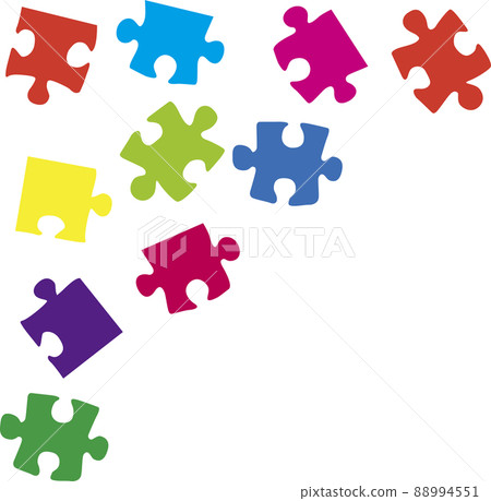 Jigsaw puzzle silhouette color 2 Jigsaw puzzle silhouette color 2 88994551