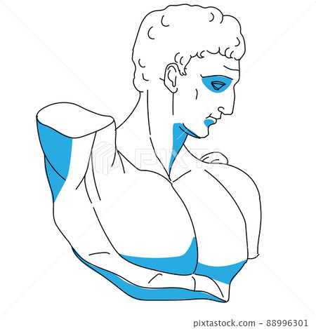Hermes plaster statue 88996301