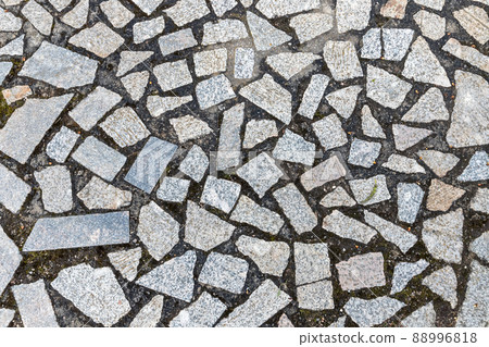 Stone pavement with random shaped fragments Stone pavement with random shaped fragments 88996818