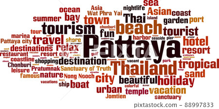 Pattaya word cloud 88997833