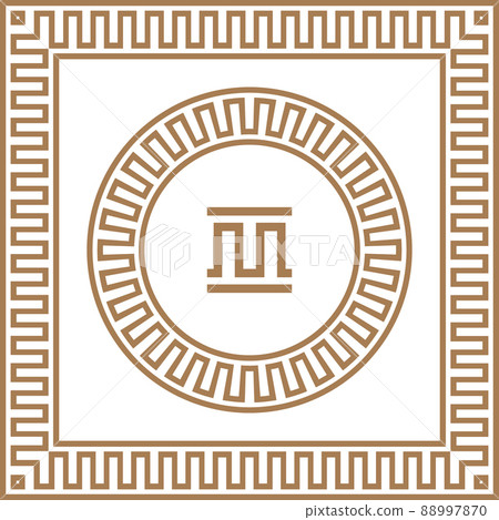 Ancient Greek frames patterns, set of antique borders from Greece 88997870