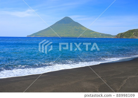 [鹿兒島縣]從長崎花看到的開聞岳（指宿） 88998109