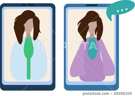 Woman nurse, doctor, teacher,  office worker phone call background telephone, media work, iconographic, remote contact 88998209