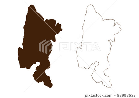 Schiza island (Hellenic Republic, Greece, Peloponnese) map vector illustration, scribble sketch Schiza map Schiza island (Hellenic Republic, Greece, Peloponnese) map vector illustration, scribble sketch Schiza map 88998652