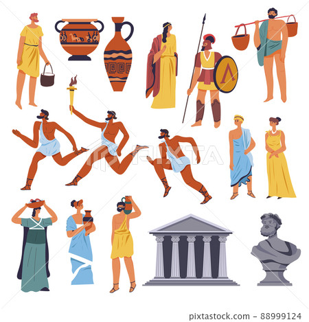 Ancient Greek culture and sports, clothes set 88999124