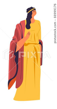 Ancient Rome or Greek female character in dress Ancient Rome or Greek female character in dress 88999176