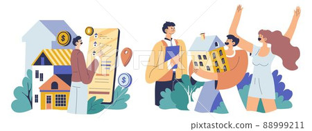 Real estate agent, buyers of apartment or house 88999211