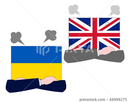 It represents the state of diplomacy between Ukraine and Great Britain. It represents the state of diplomacy between Ukraine and Great Britain. 88999275