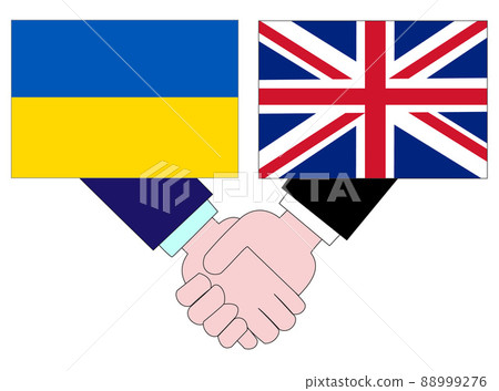 It represents the state of diplomacy between Ukraine and Great Britain. It represents the state of diplomacy between Ukraine and Great Britain. 88999276